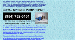 Desktop Screenshot of coralspringspumprepair.com